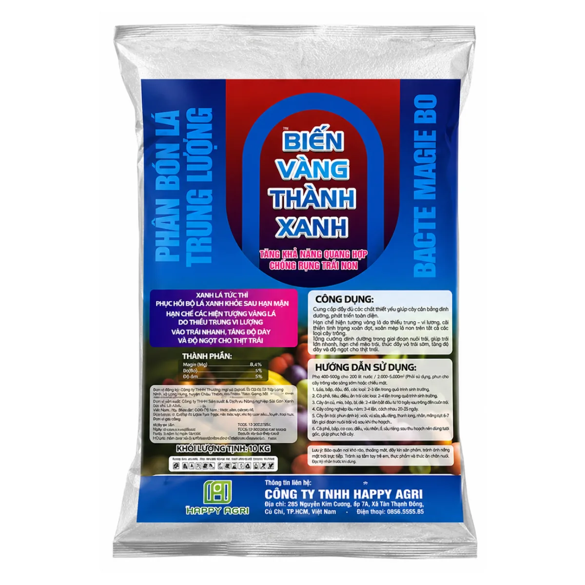 BACTE MAGIE BO - BIẾN VÀNG THÀNH XANH - 10KG