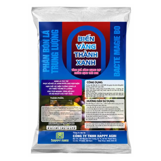 BACTE MAGIE BO - BIẾN VÀNG THÀNH XANH - 10KG