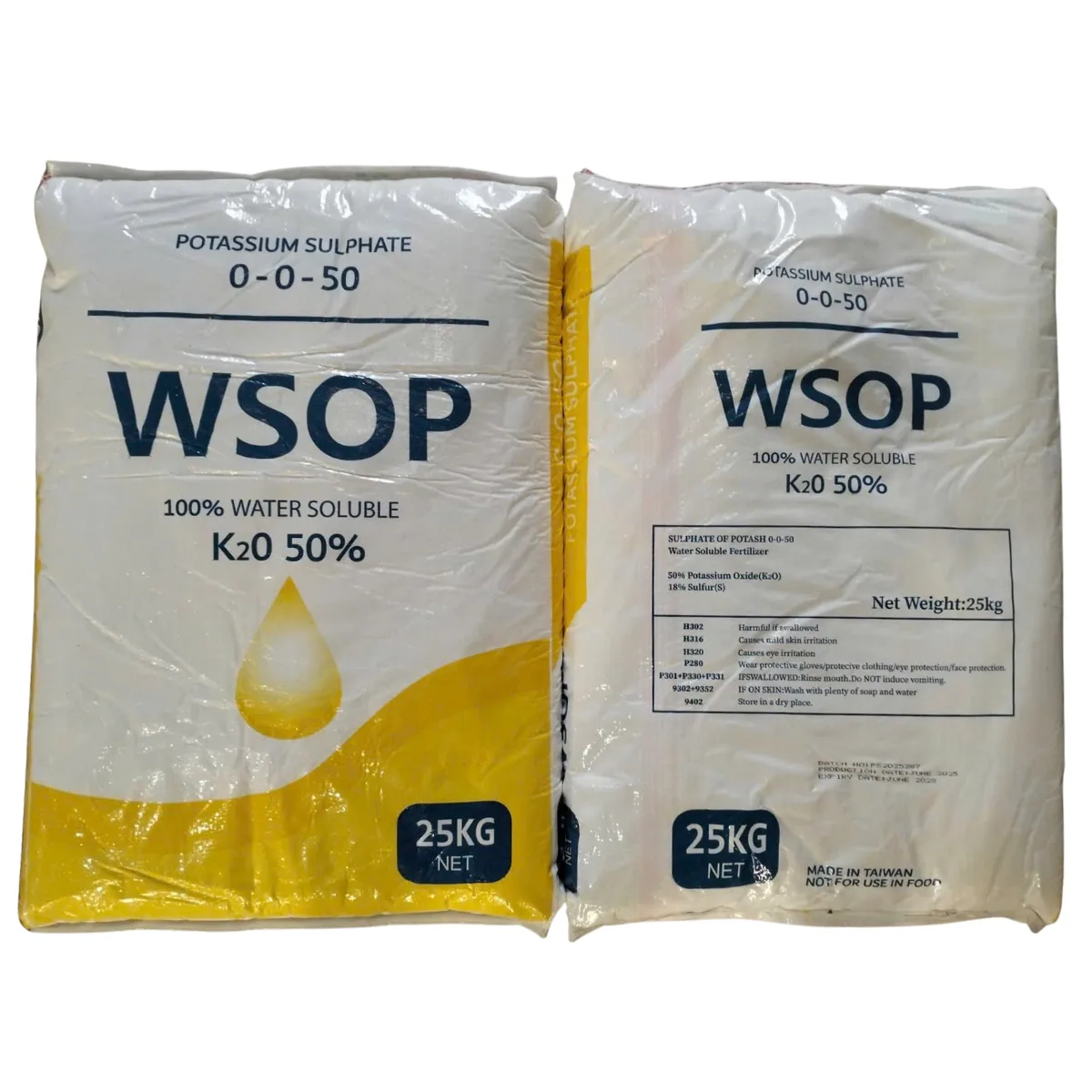POTASSIUM SULPHATE 0-0-50 25KG