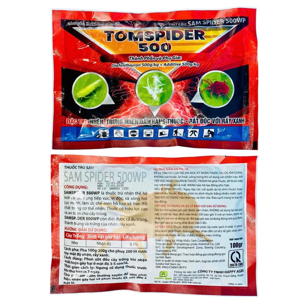 SAM SPIDER 500WP - TOMSPIDER 500 - 100GR