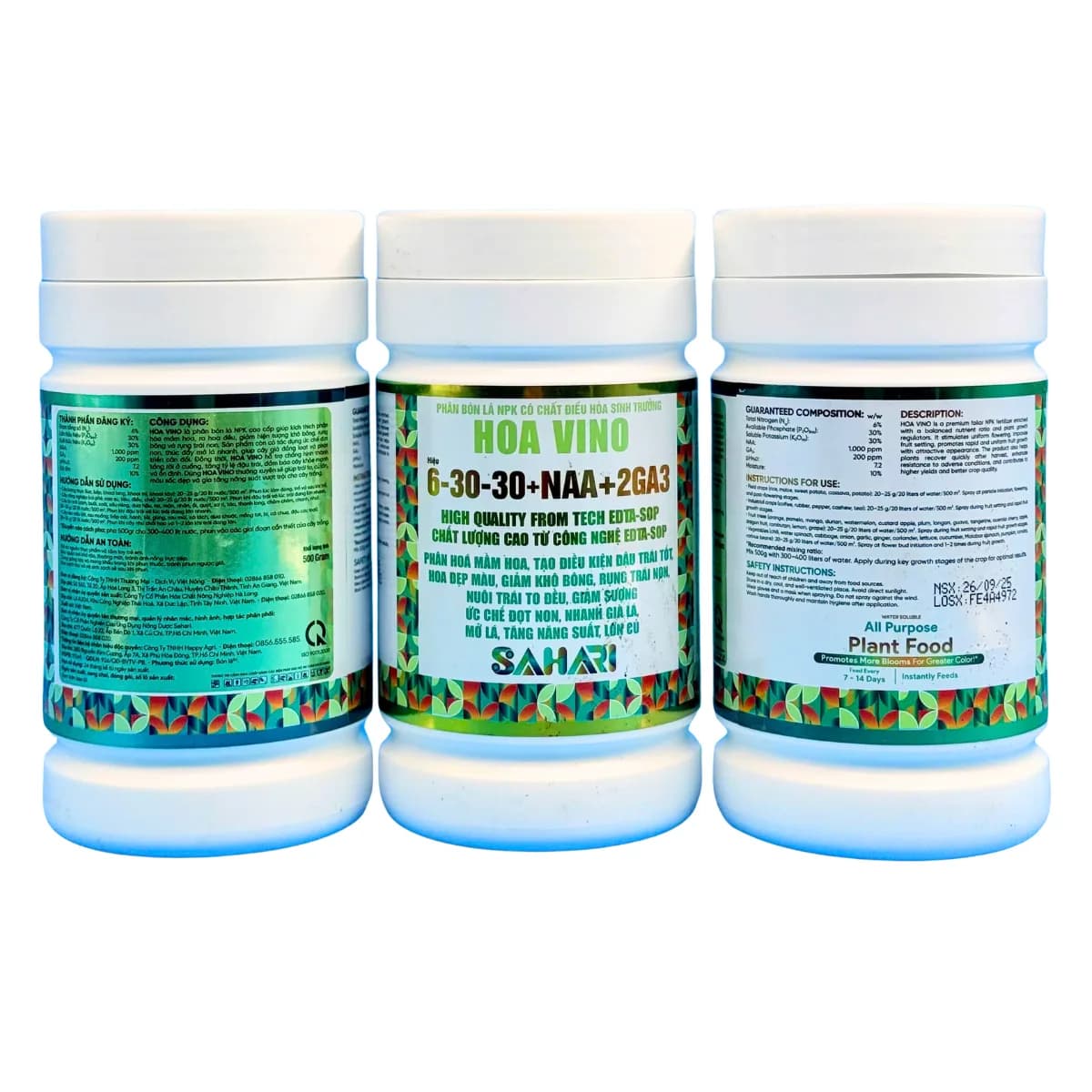 HOA VINO - 6-30-30+NAA +2GA3 - 500gr