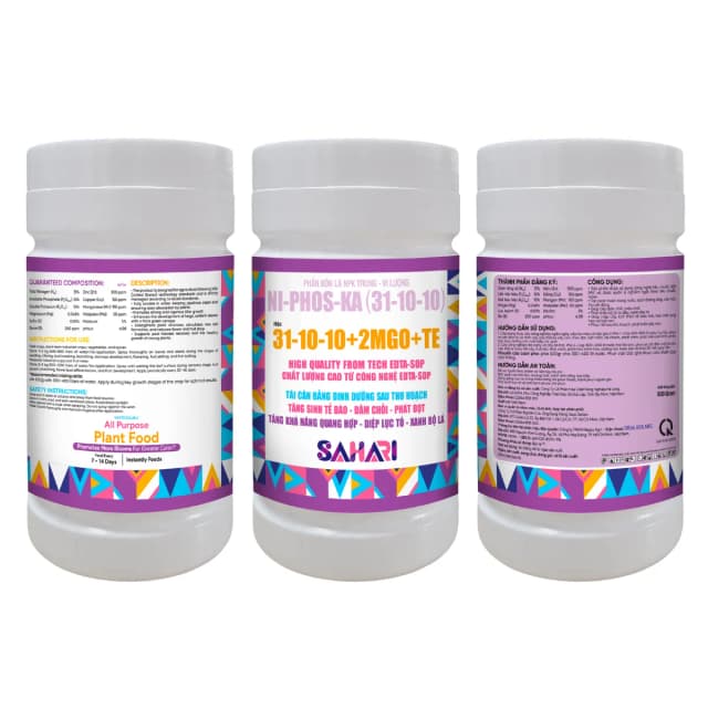 NI-PHOS-KA (31-10-10) - 31-10-10+2MG0+TE - 500GR