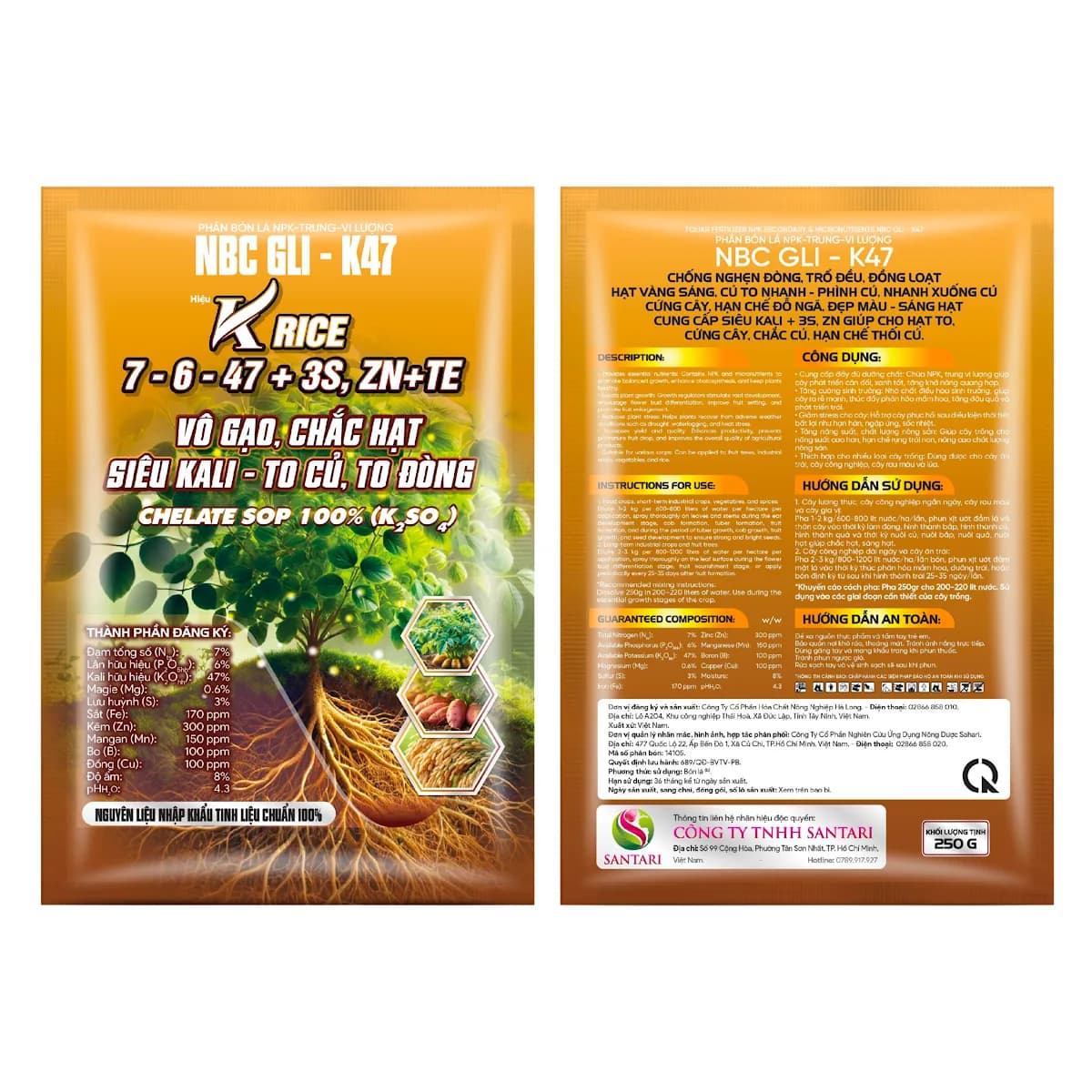 NBC GLI K47 - K-RICE 7-6-47+6S+TE - 250GR