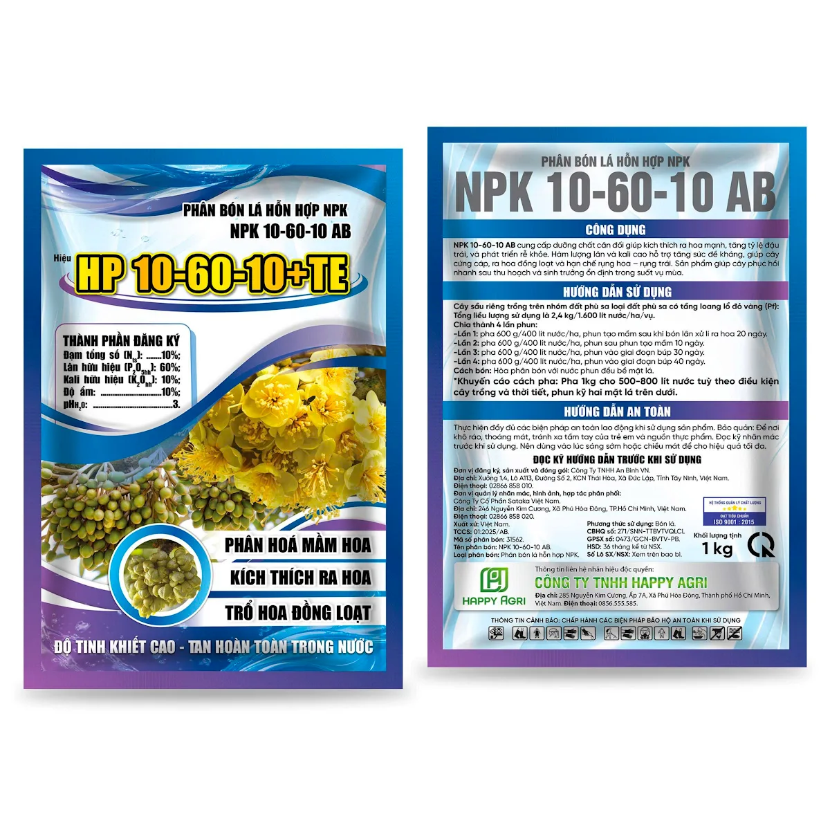 NPK 10-60-10 AB - HP 10-60-10+TE - 1KG