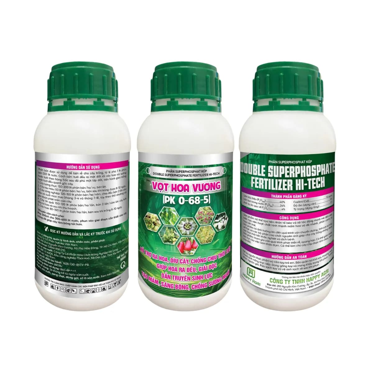 DOUBLE SUPERPHOSPHATE - VỌT HOA VƯƠNG PK 0-68-5 - 500ML