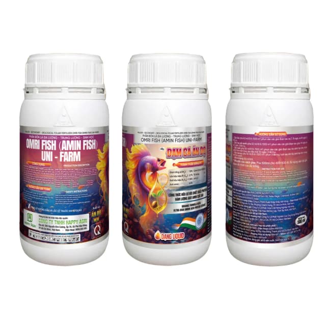 OMRI FISH (AMIN FISH) UNI-FARM - ĐẠM CÁ ẤN ĐỘ - 500ML