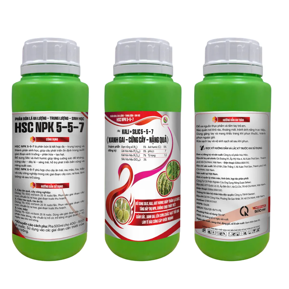 HSC NPK 5-5-7 - KALI + SILIC 5-5-7 - 500ML