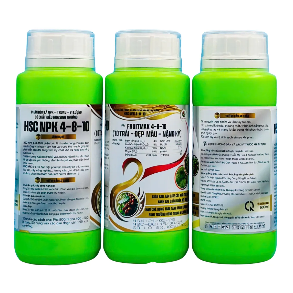 HSG NPK 4-8-10 - FRUITMAX 4-8-10 - 500ML