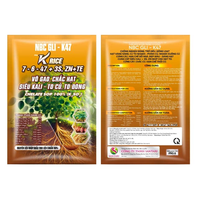 NBC GLI-K47 - KRICE 7-6-47+3S,ZN+TE - 250GR
