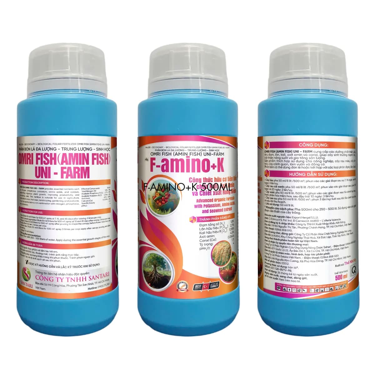 OMRI FISH (AMIN FISH) - F-AMINO+K - 500ML