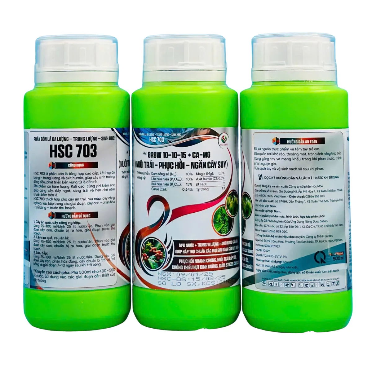 HSC 703 - GROW 10-10-15+CA-MG - 500ML