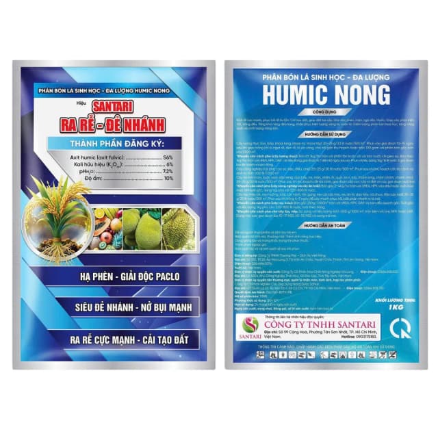 HUMIC NÔNG - SANTARI RA RỄ-ĐẺ NHÁNH - 1KG