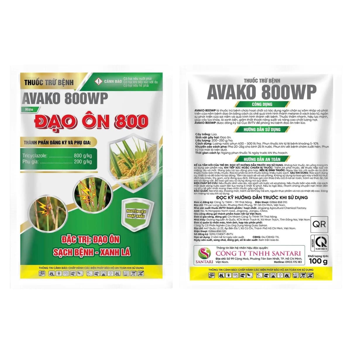 AVAKO 800WP - ĐẠO ÔN 800 - 100GR