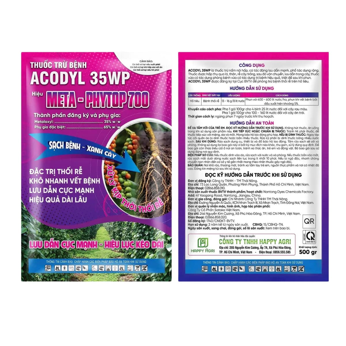 ACODYL 35WP - MATEXYLIN PHYTOP 700 - 500GR