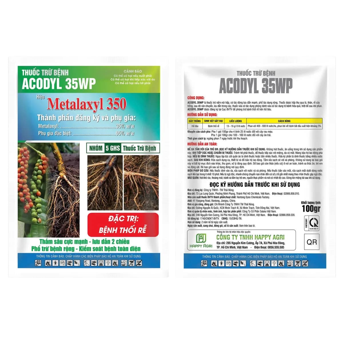 ACODYL 35WP - METAYXL 350 - 100GR đỏ