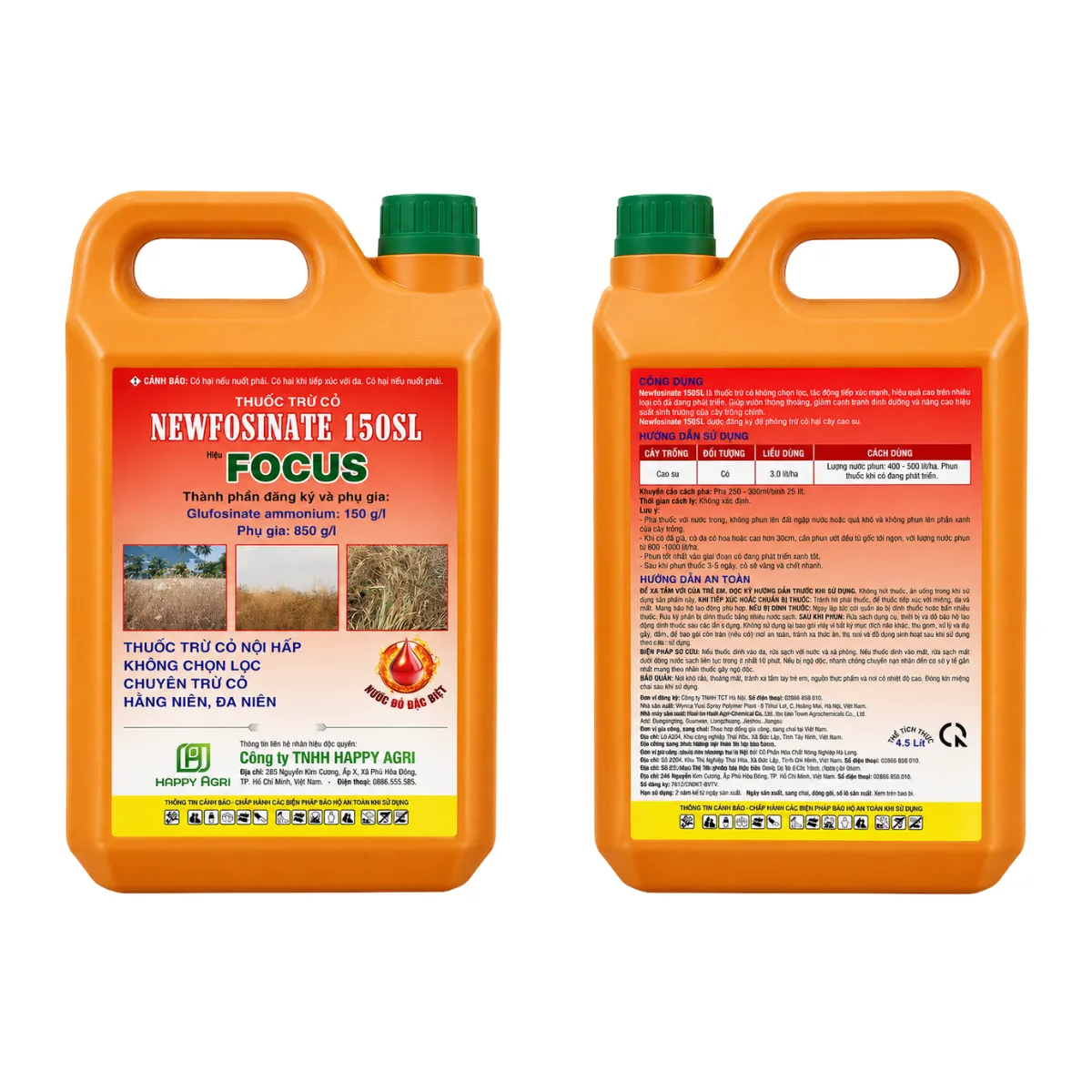 NEWFOSINATE 150SL - FOCUS NƯỚC ĐỎ - 4,5L