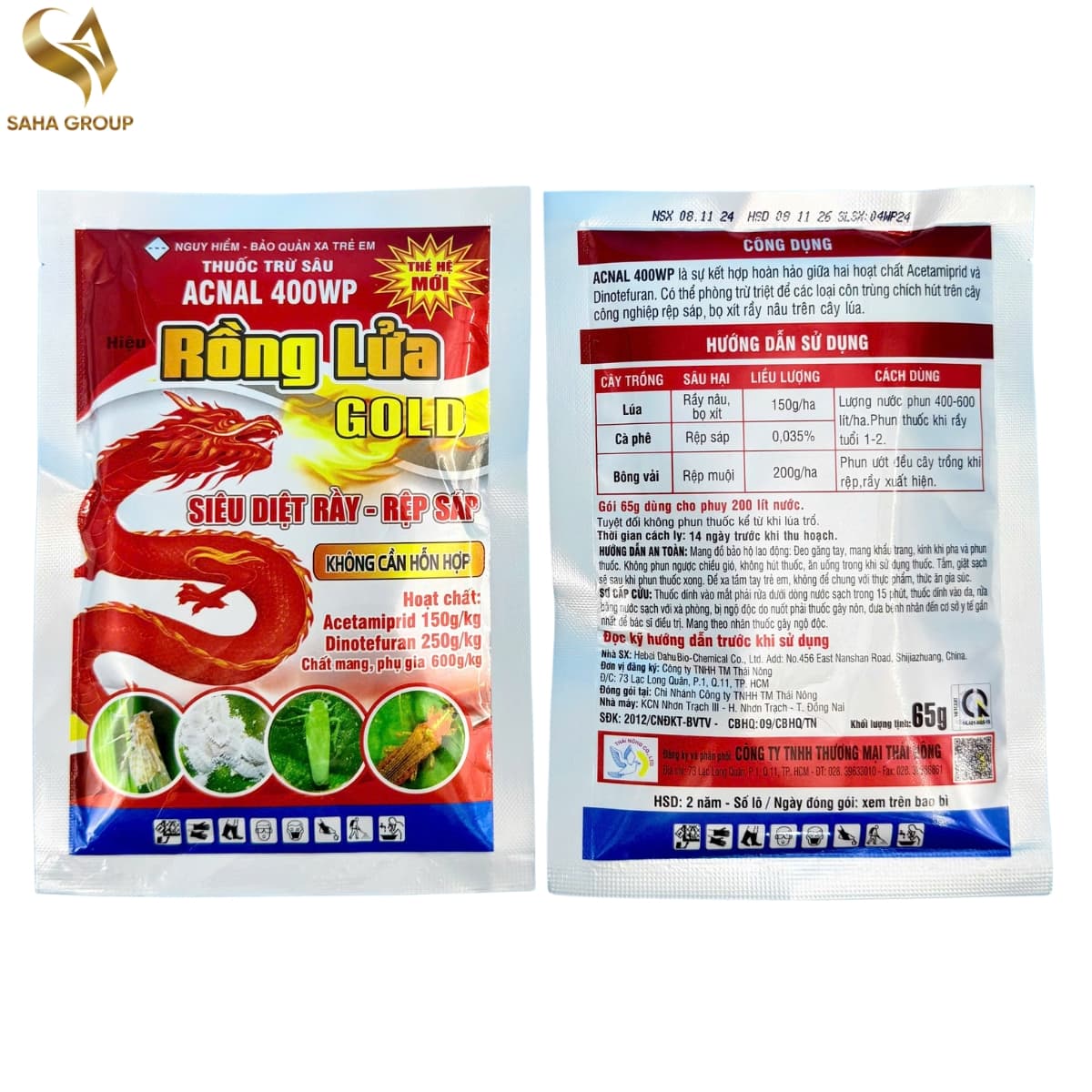 ACNAL 400WP - RỒNG LỬA GOLD - 65GR
