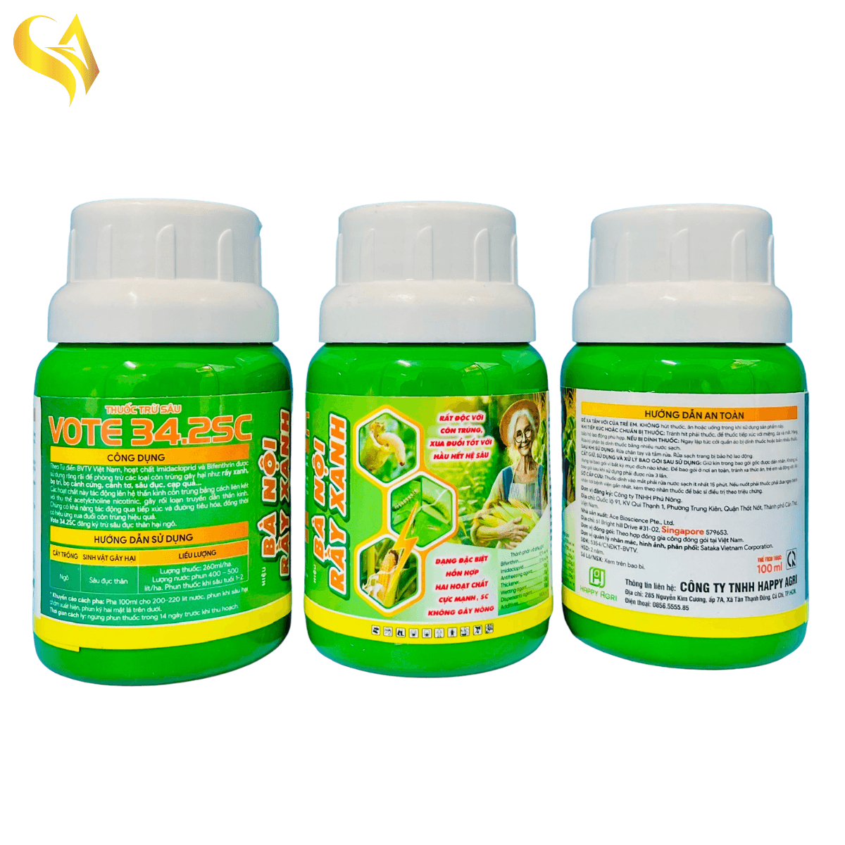 VOTE 34.2SC - BÀ NỘI RẦY XANH - 100ML
