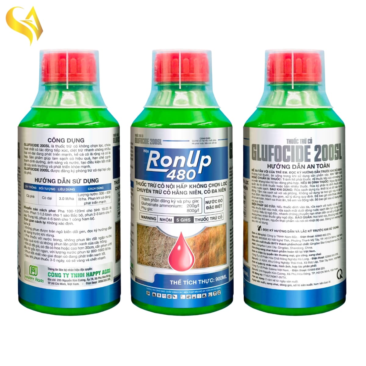 GLUFOCIDE 200SL - RONUP 480 - 900ML