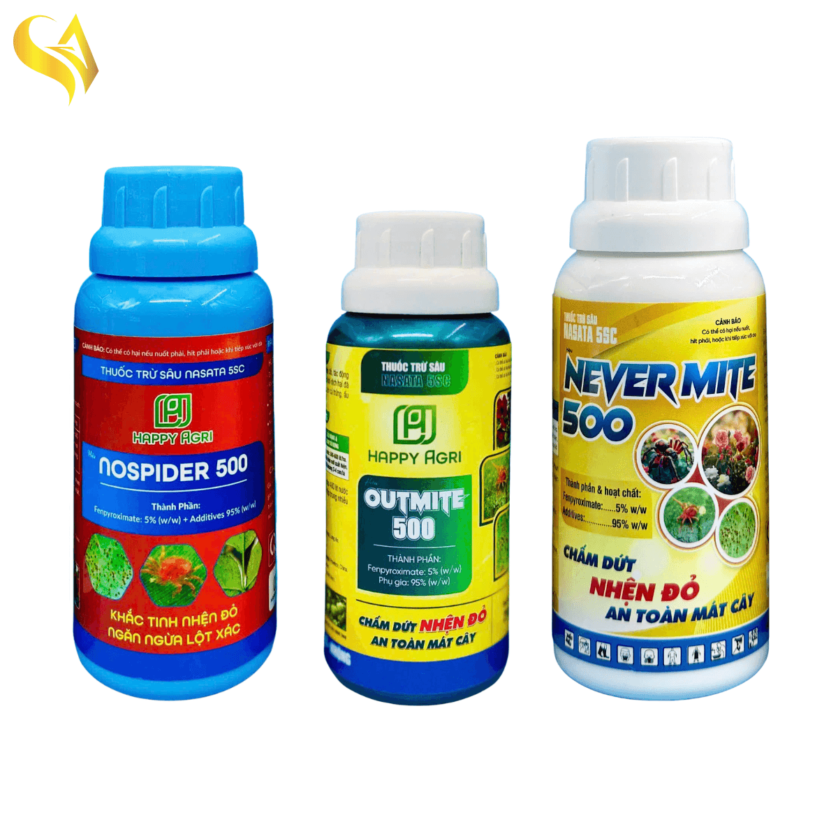 NASATA 5SC - BỘ 3 TRỊ NHỆN ĐỎ