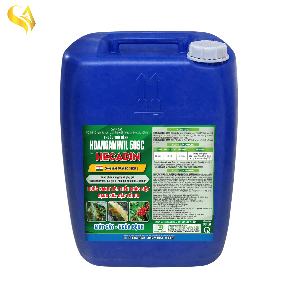 HOANGANHVIL 50SC - HECADIN - 30L