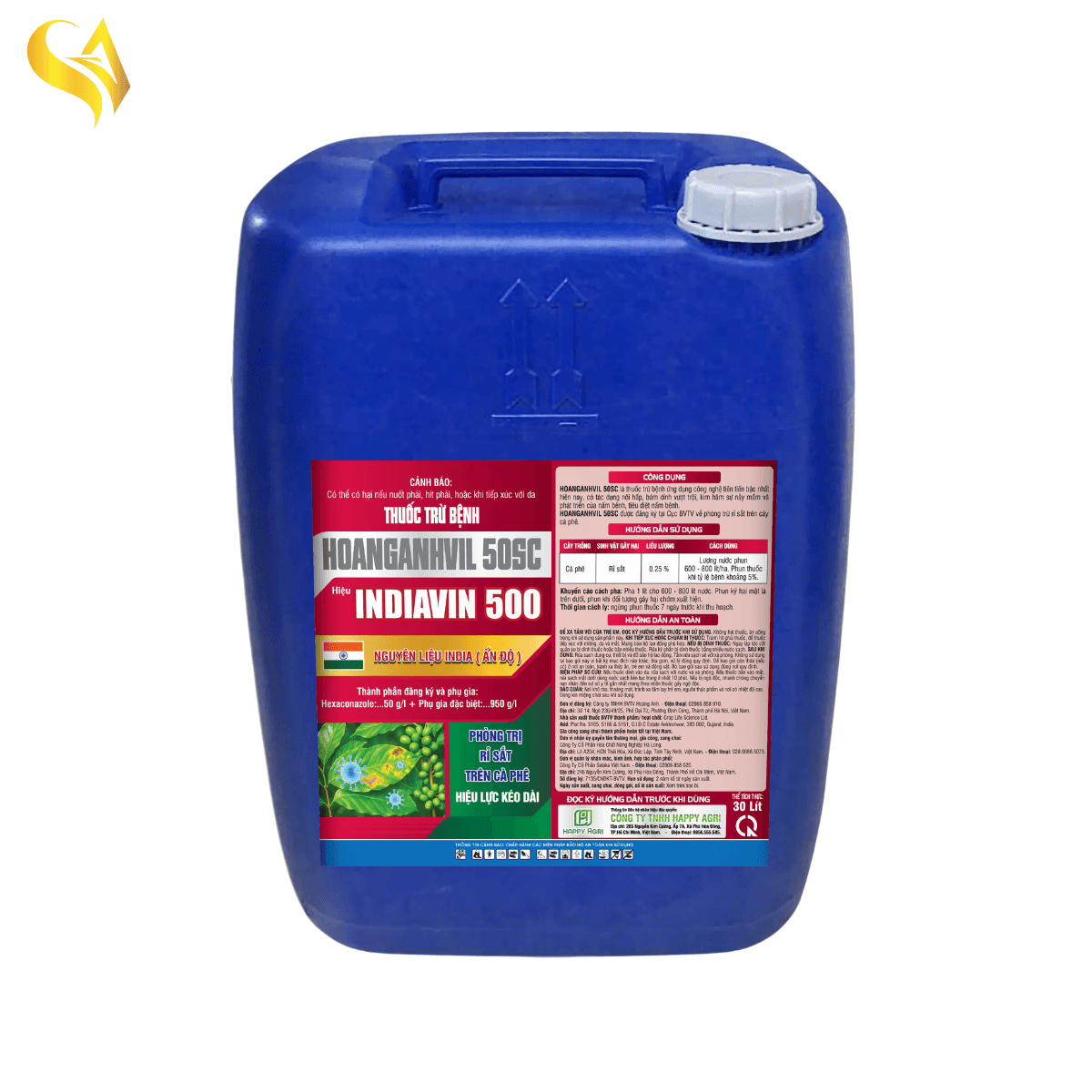 HOANGANHVIL 50SC - INDIAVIN 500 - 30L