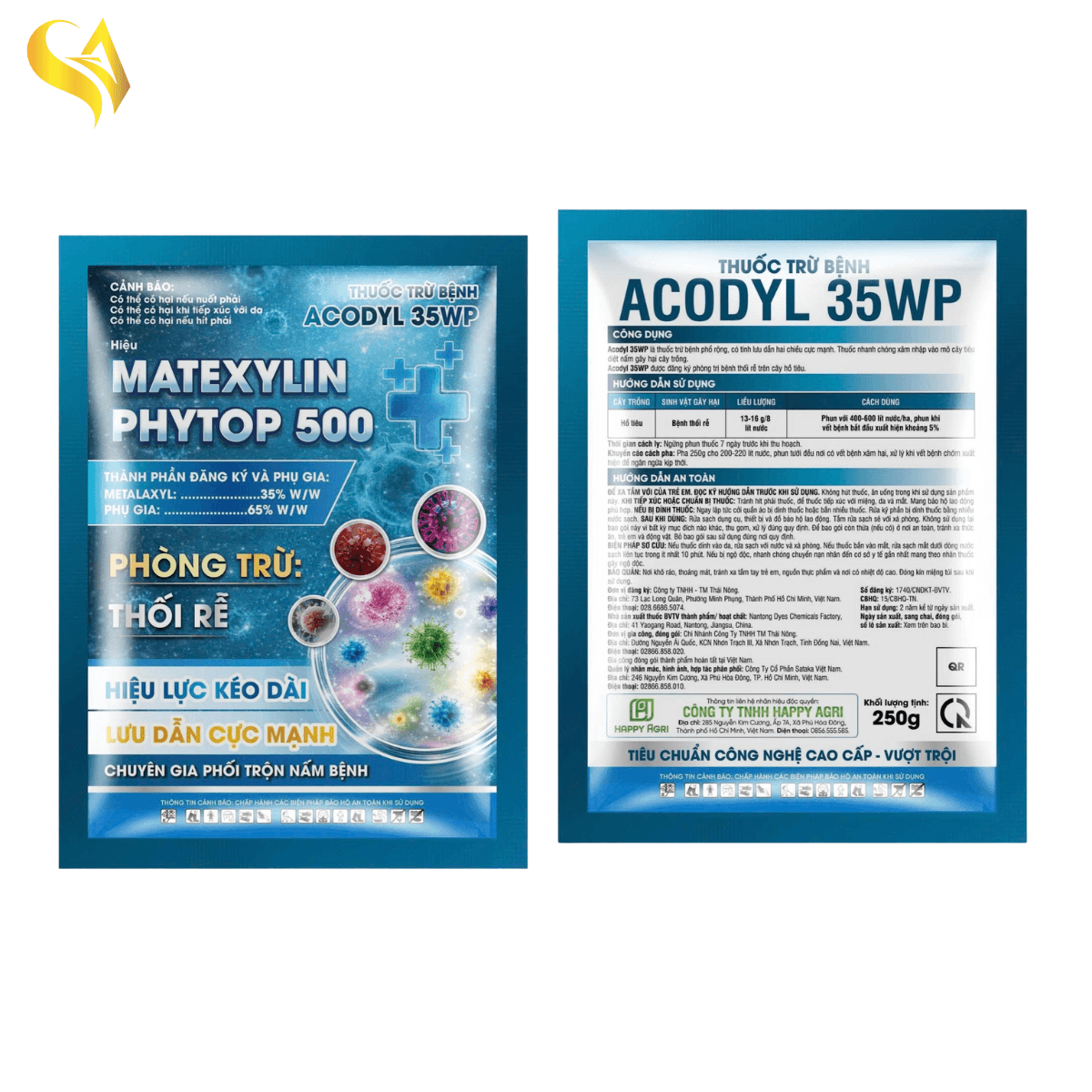 ACODYL 35WP - MATEXYLIN PHYTOP 500 - 250GR