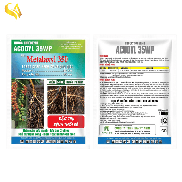 ACODYL 35WP - METAYXL 350 - 100GR đỏ