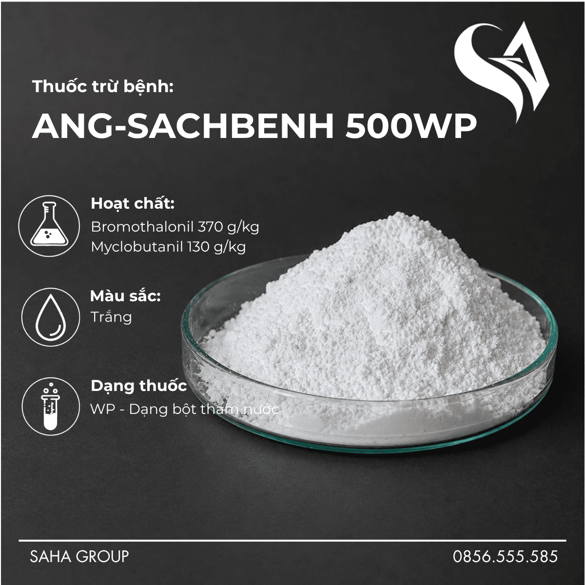 Thuốc trừ bệnh ANG-SACHBENH 500WP