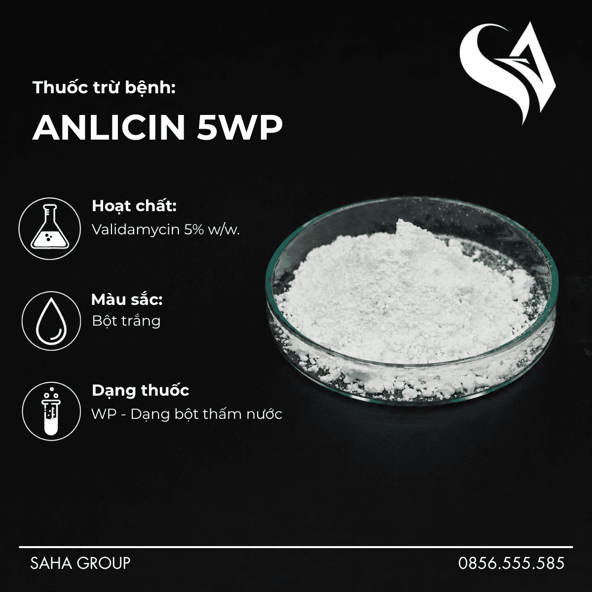 Thuốc trừ bệnh ANLICIN 5WP