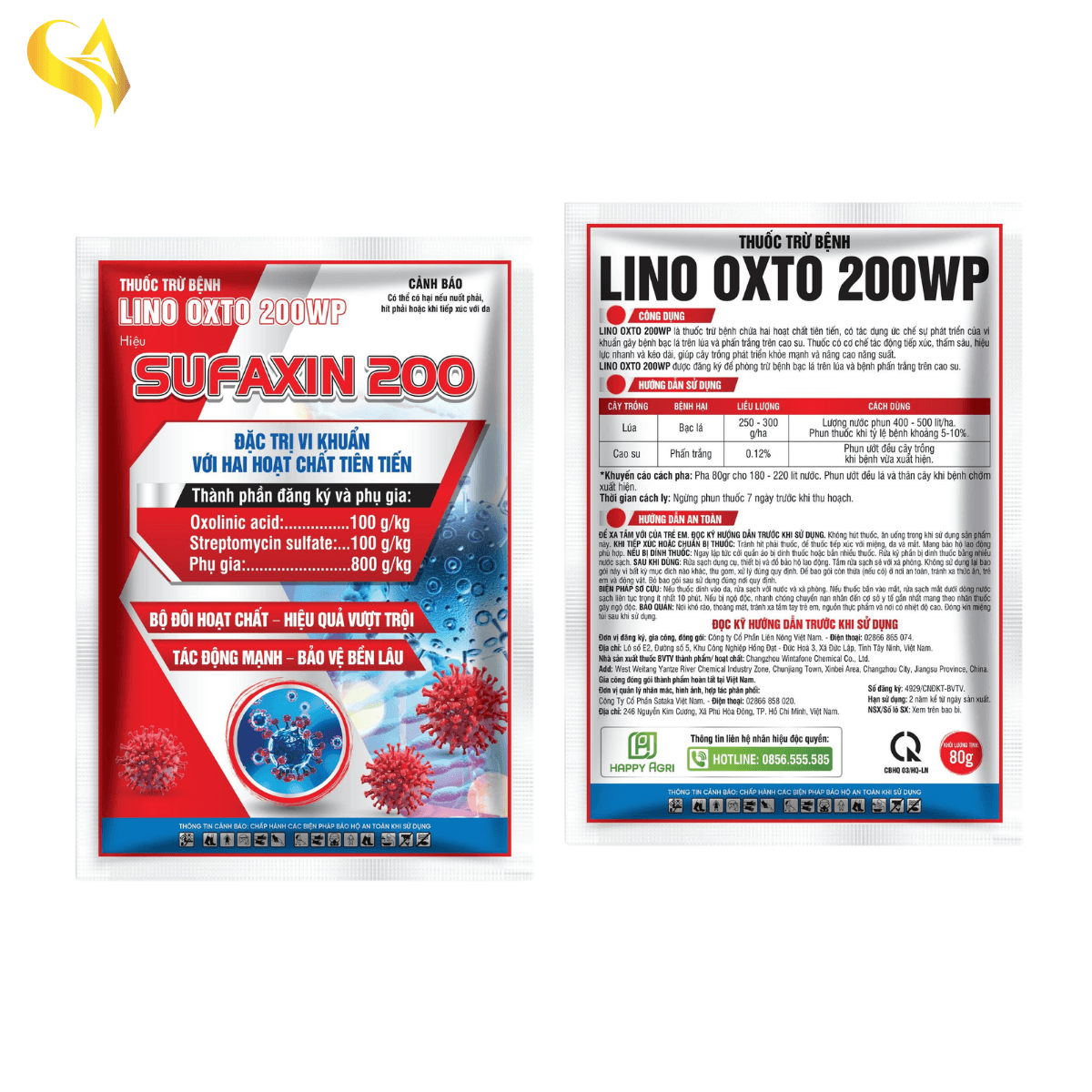 LINO OXTO 200WP - SUFAXIN 200 - 80GR