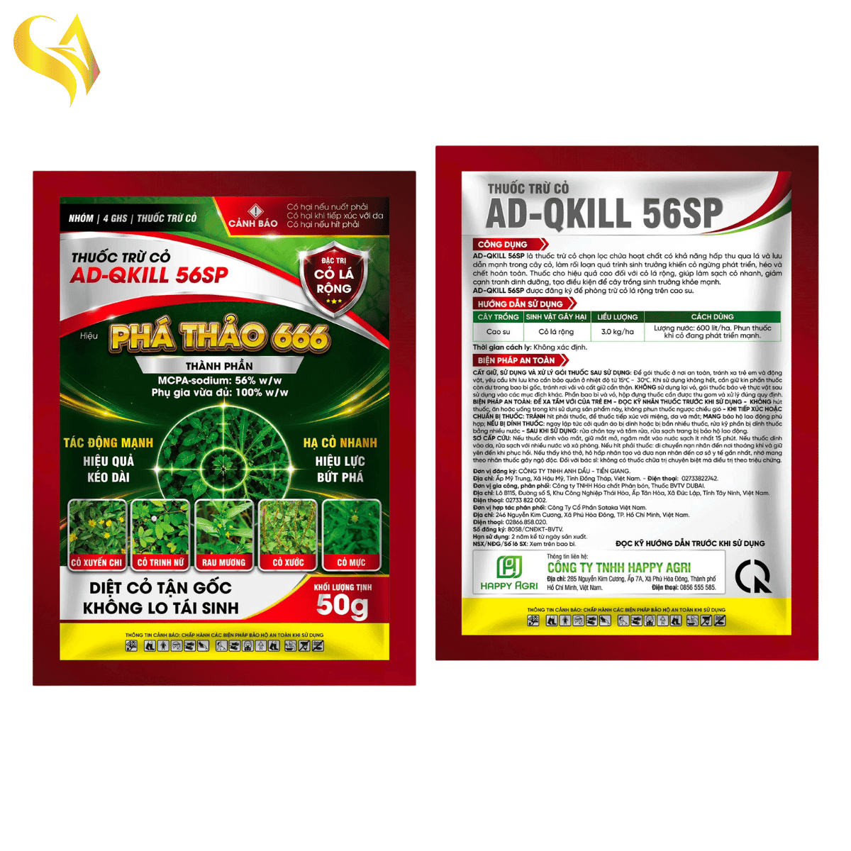 AD-QKILL 56SP - PHÁ THẢO 666 - 50g