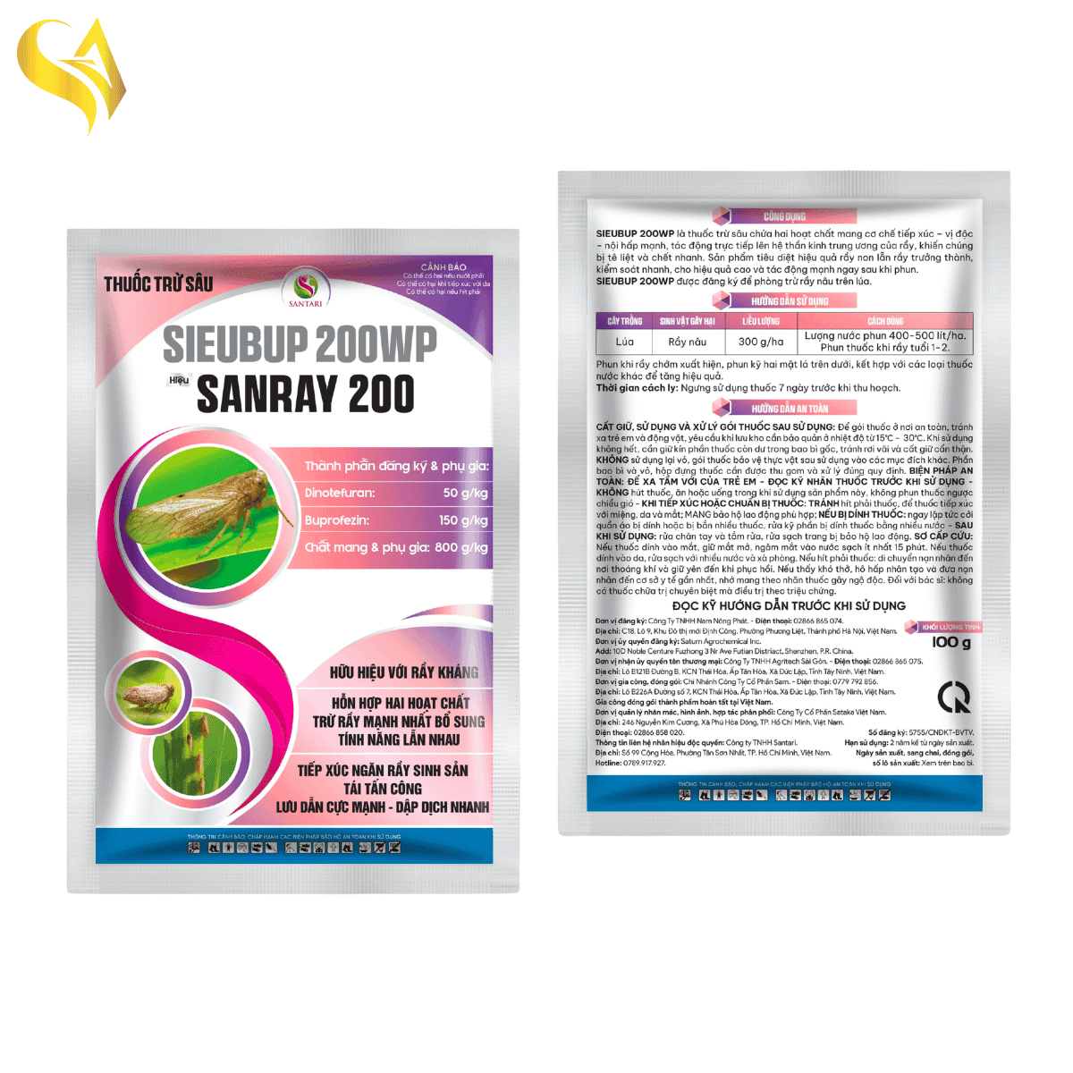 SIEUBUP 200WP - SANRAY 200 - 100GR
