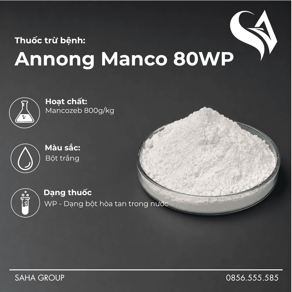 Thuốc Trừ Bệnh Annong Manco 80WP