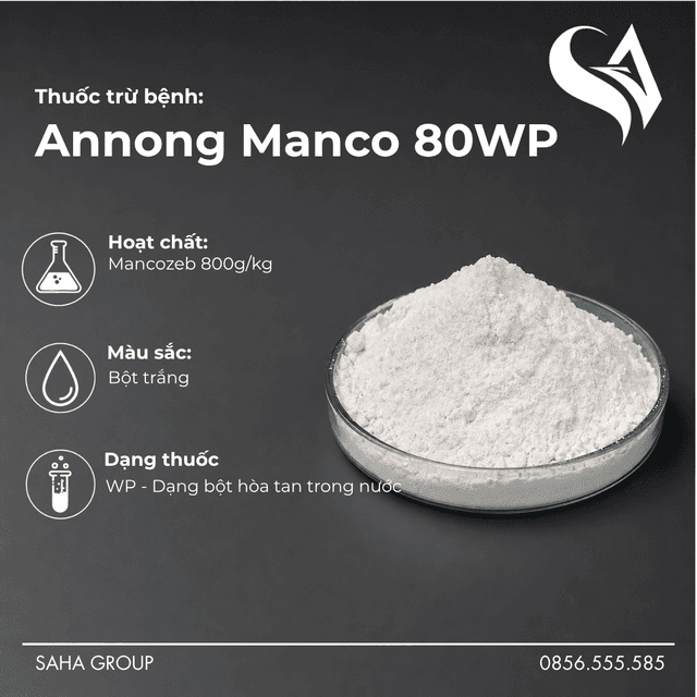Thuốc Trừ Bệnh Annong Manco 80WP