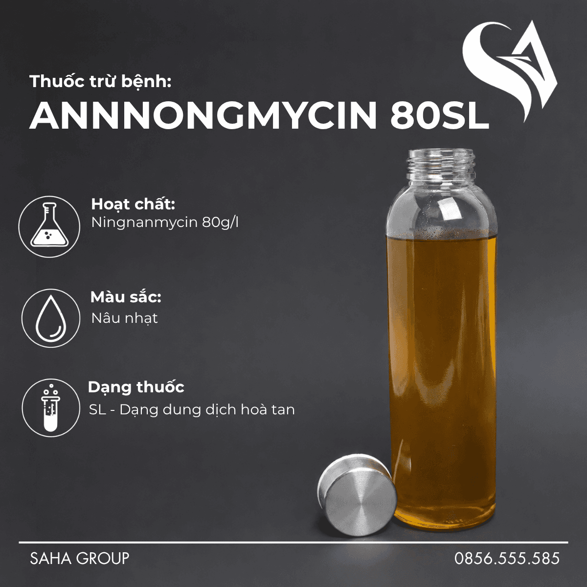 Thuốc trừ bệnh ANNNONGMYCIN 80SL