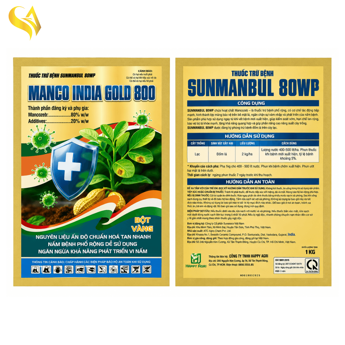 SUNMANBUL 80WP - MANCO INDIA GOLD 800 - 1KG