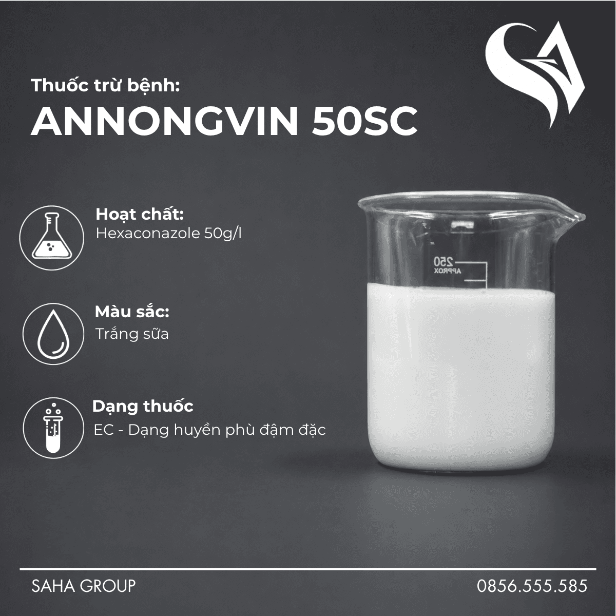 Thuốc trừ bệnh ANNONGVIN 50SC