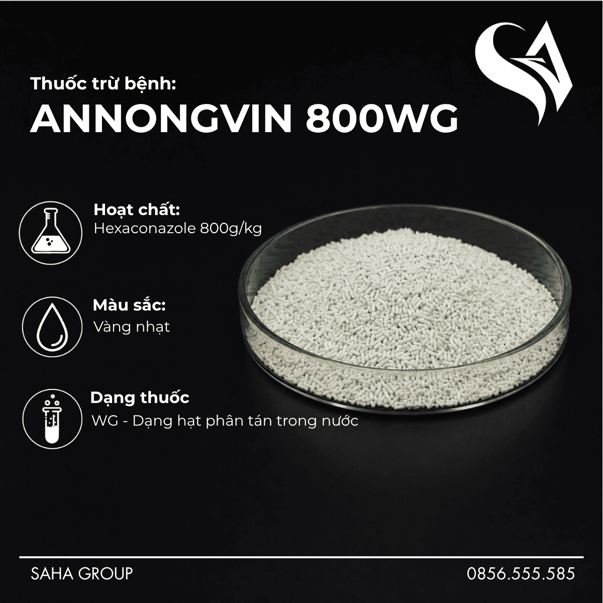 Thuốc trừ bệnh ANNONGVIN 800WG