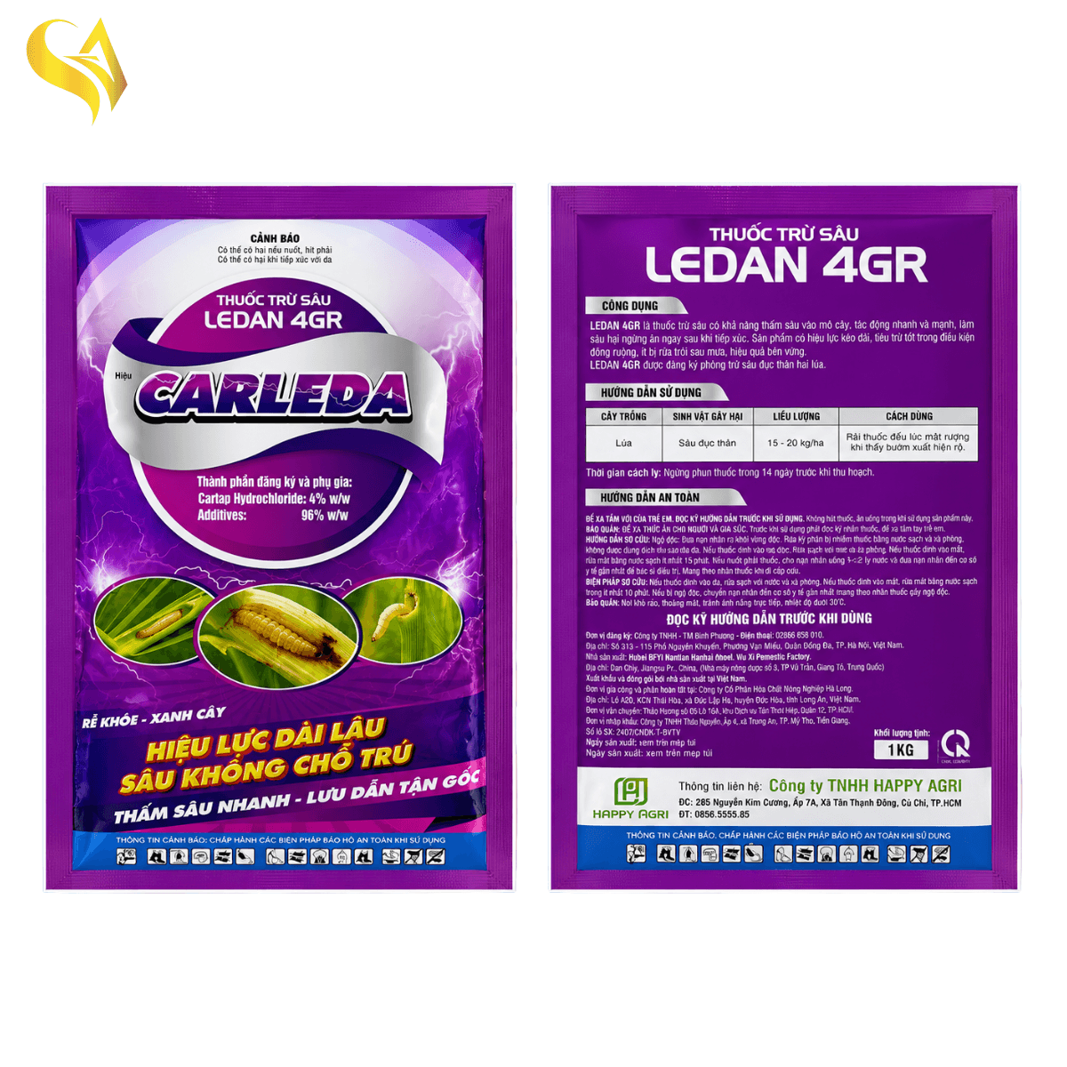 LEDAN 4GR - CARLEDA - 1KG DẠNG VIÊN CÁT