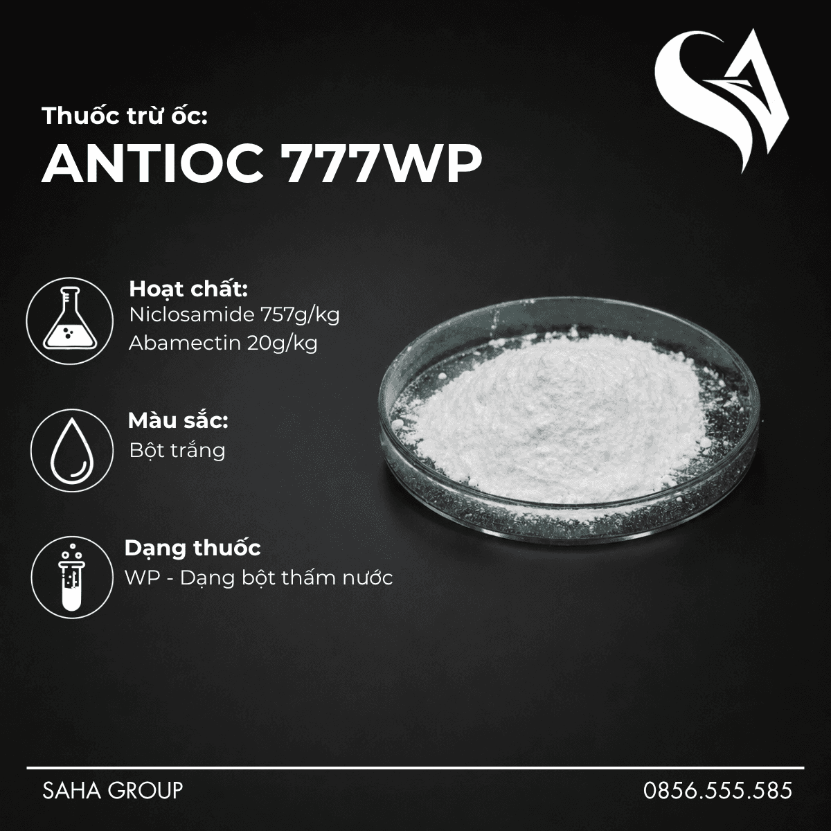 Thuốc Trừ Ốc ANTIOC 777WP