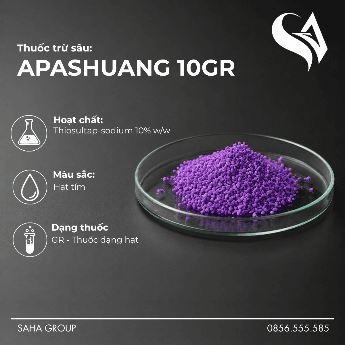 Thuốc trừ sâu APASHUANG 10GR