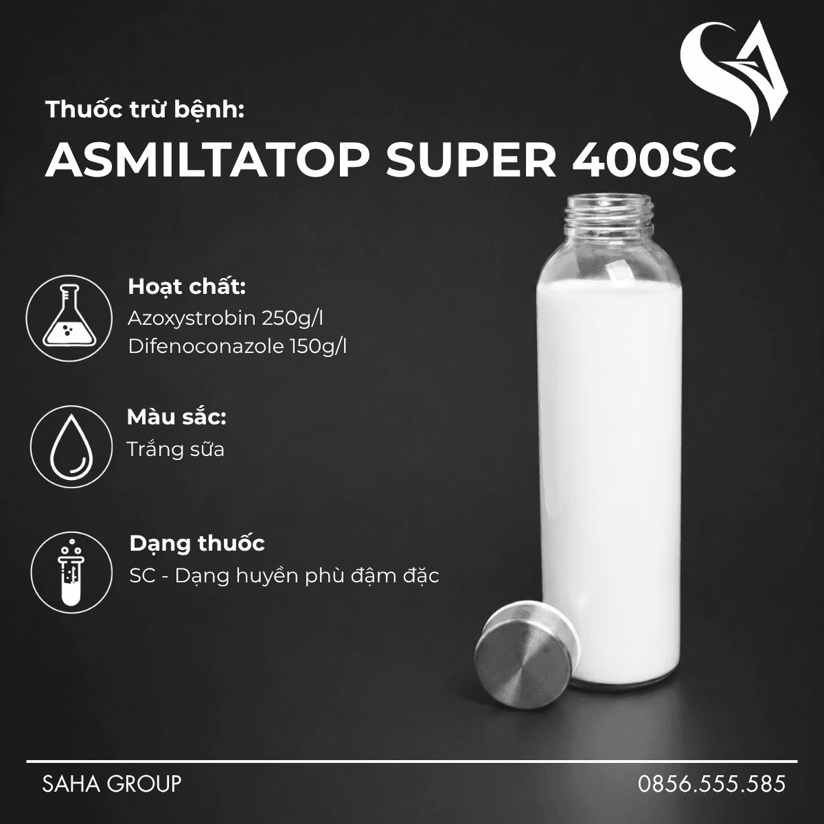 Thuốc trừ bệnh ASMILTATOP SUPER 400SC