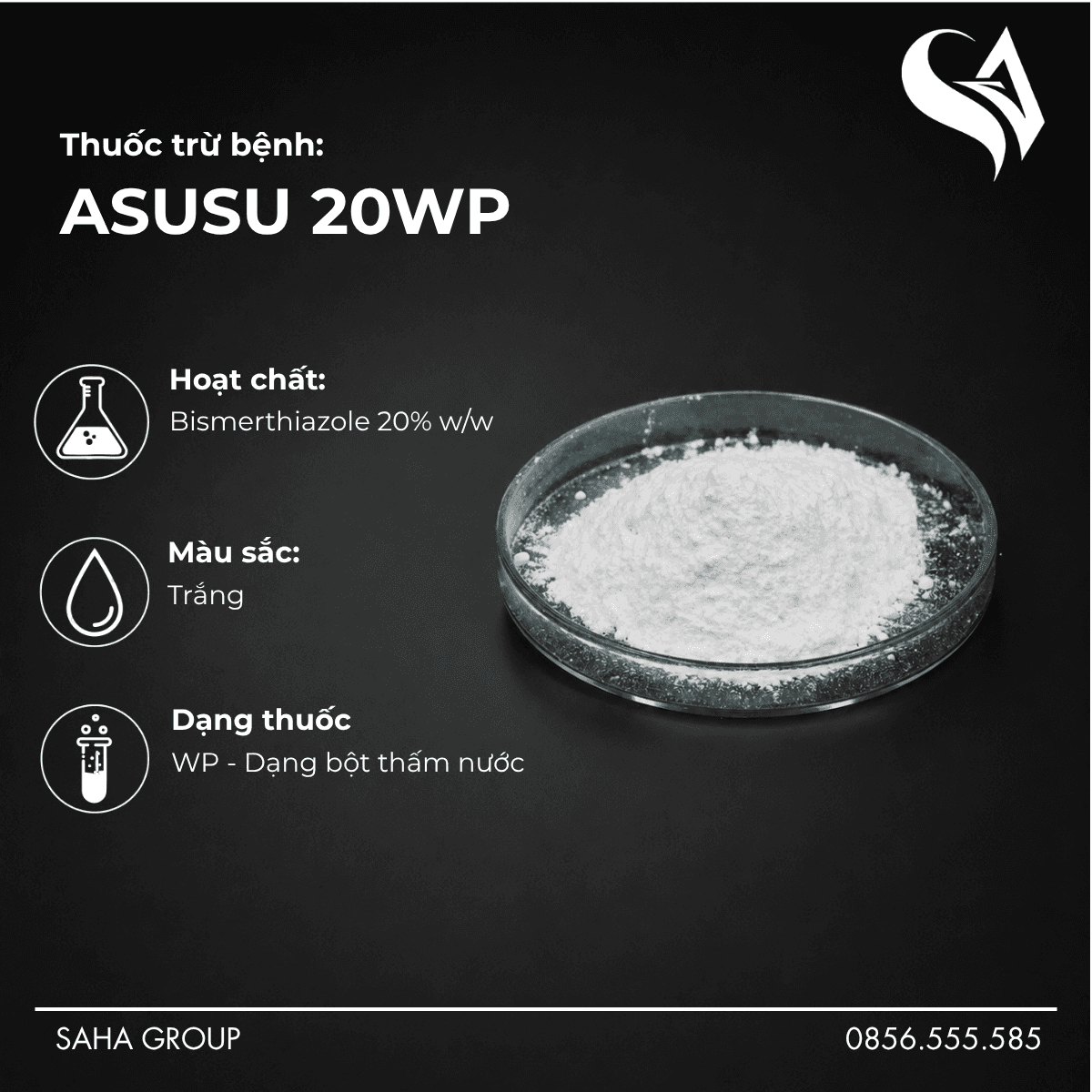 Thuốc trừ bệnh ASUSU 20WP