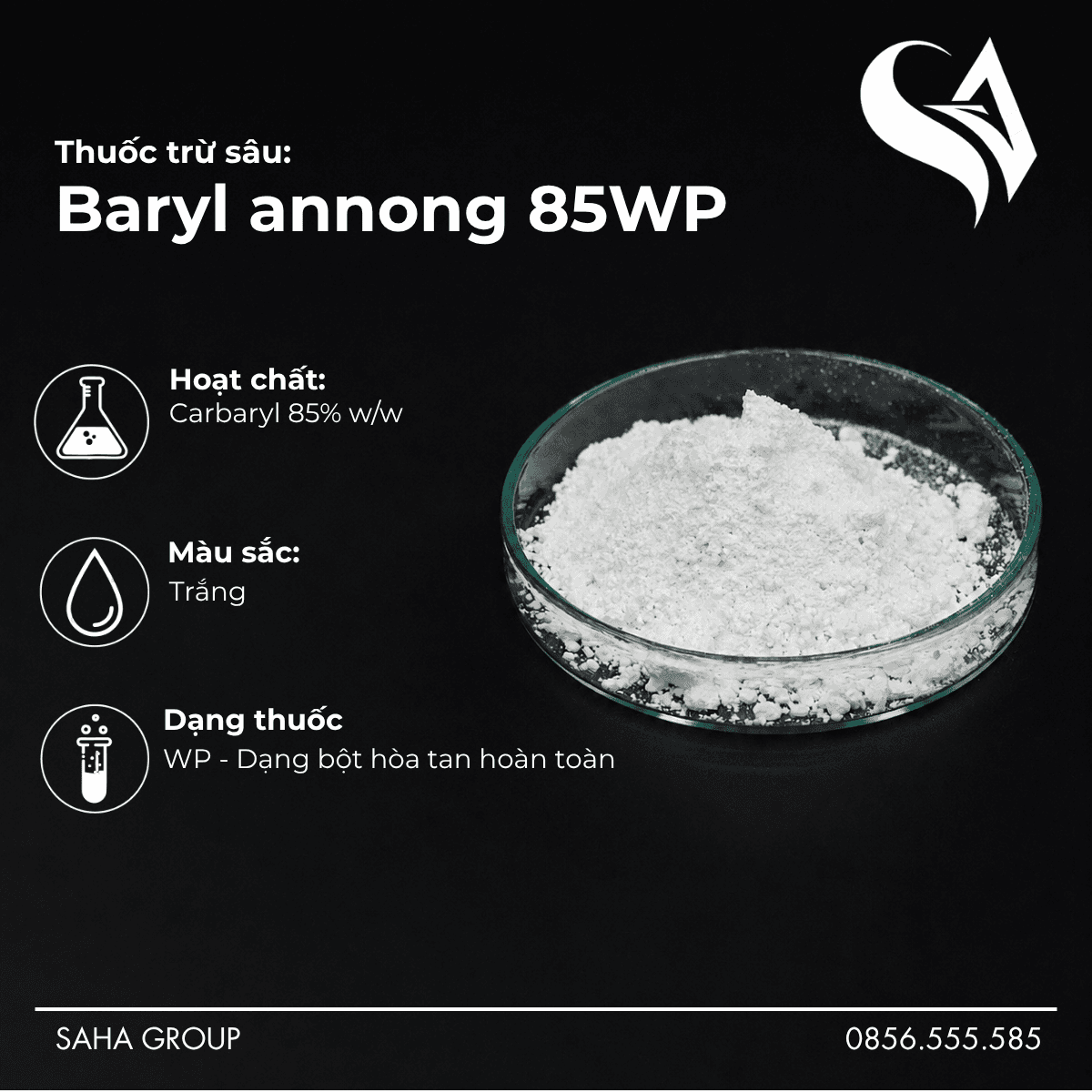 Thuốc trừ sâu Baryl annong 85WP