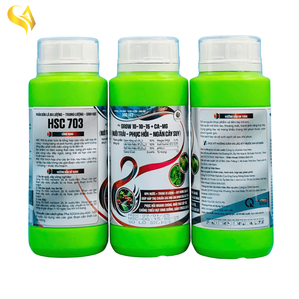 HSC 703 - GROW 10-10-15+CA-MG - 500ML