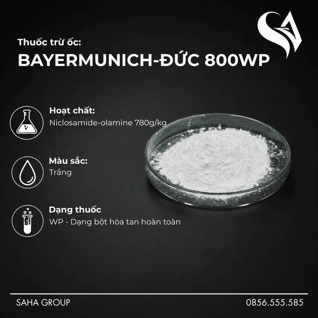 Thuốc trừ ốc BAYERMUNICH-ĐỨC 800WP