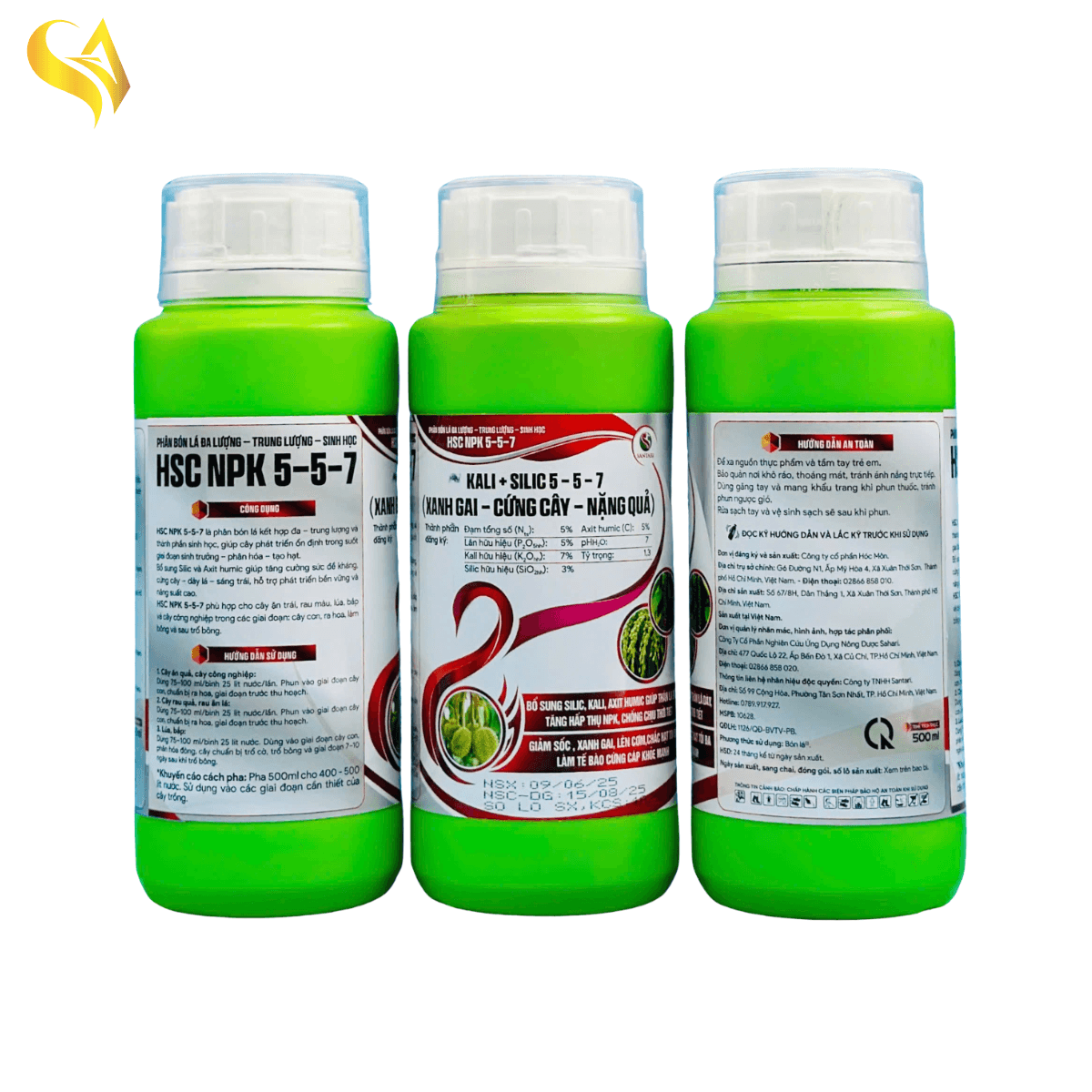 HSC NPK 5-5-7 - KALI+SILIC 5-5-7 - 500ML
