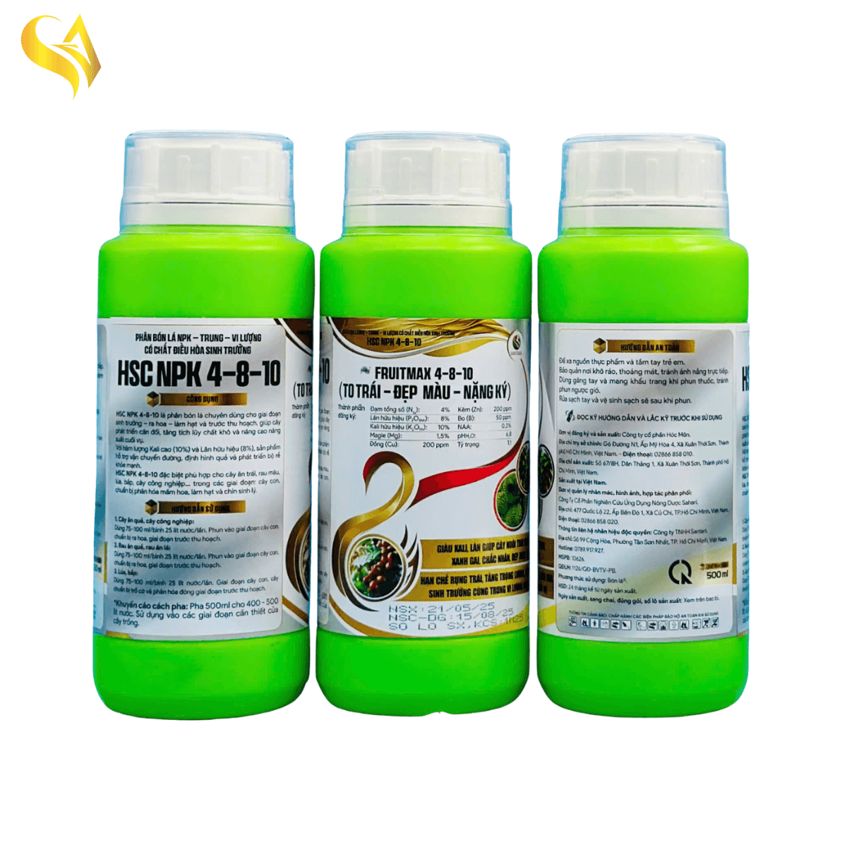 HSG NPK 4-8-10 - FRUITMAX 4-8-10 - 500ML