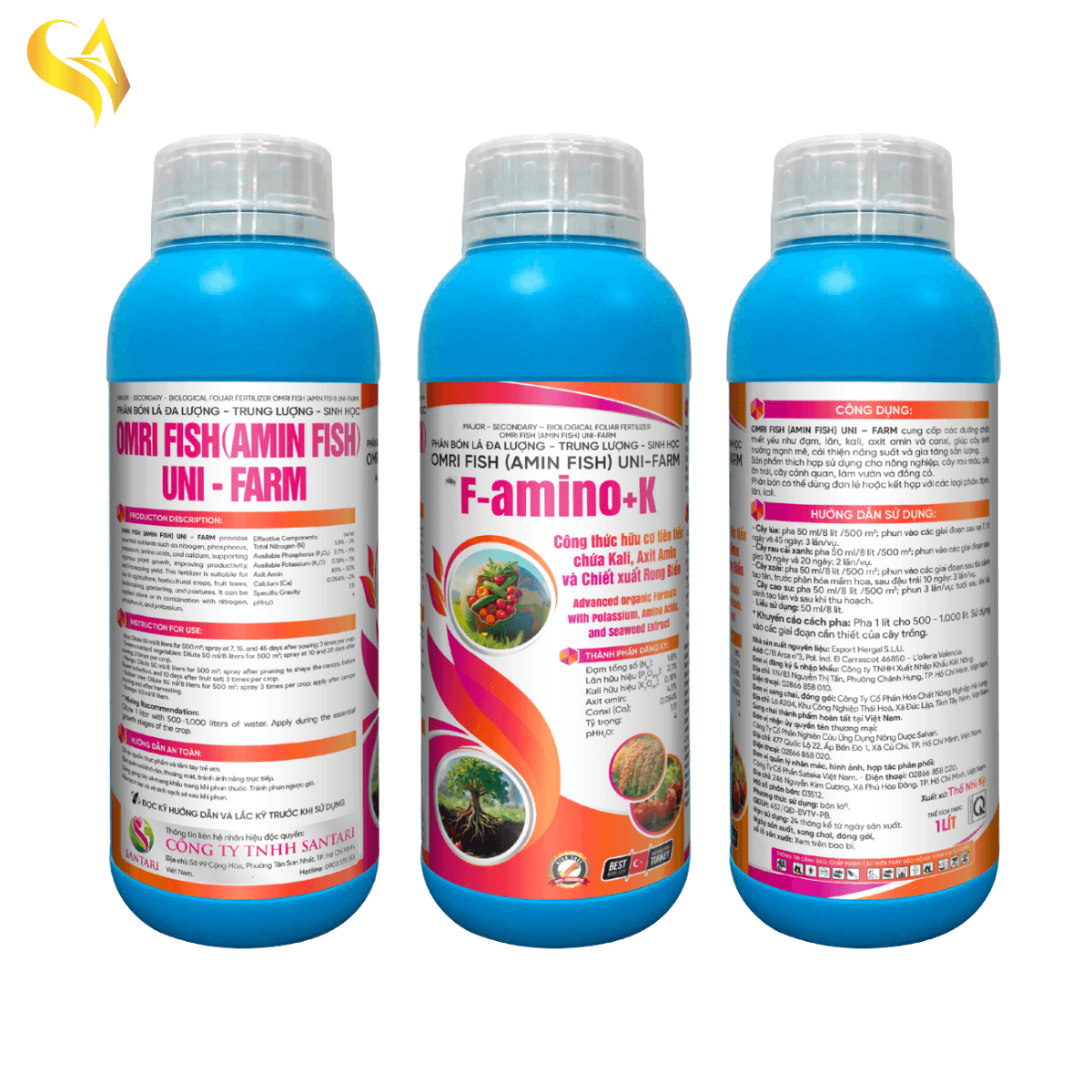 OMRI FISH (AMIN FISH) UNI-FARM - F-AMINO+K - 1L